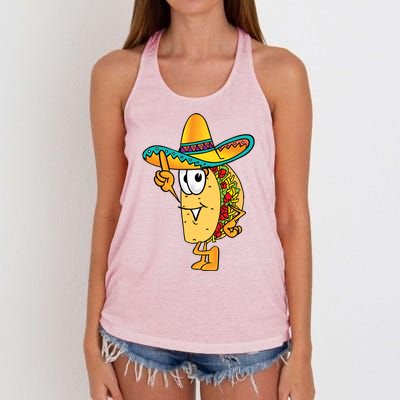 Cinco De Mayo Taco Women's Knotted Racerback Tank