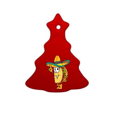 Cinco De Mayo Taco Ceramic Tree Ornament