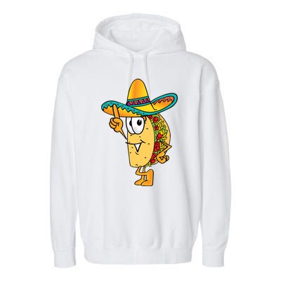 Cinco De Mayo Taco Garment-Dyed Fleece Hoodie