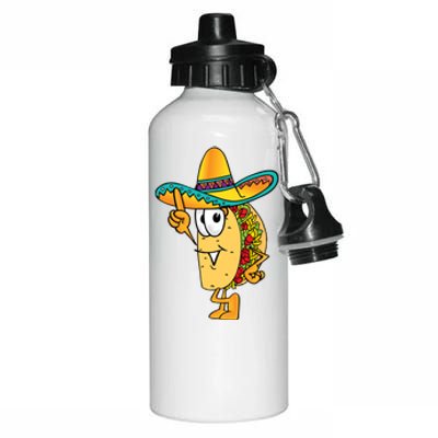 Cinco De Mayo Taco Aluminum Water Bottle