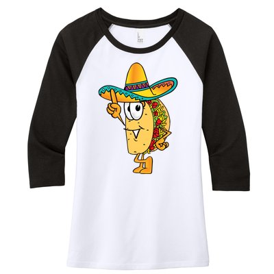 Cinco De Mayo Taco Women's Tri-Blend 3/4-Sleeve Raglan Shirt