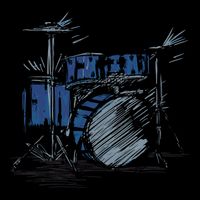 Cool Drummer Music Design Featuring A Sketch Of A Drum Kit Gift Sustainable Bucket Hat