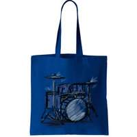 Cool Drummer Music Design Featuring A Sketch Of A Drum Kit Gift Bag