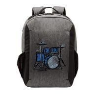 Cool Drummer Music Design Featuring A Sketch Of A Drum Kit Gift Vector Backpack