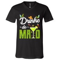 Cinco De Mayo Drinko De Mayo Fiesta Mexican Party V-Neck T-Shirt