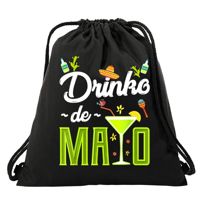 Cinco De Mayo Drinko De Mayo Fiesta Mexican Party Drawstring Bag