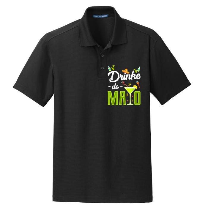 Cinco De Mayo Drinko De Mayo Fiesta Mexican Party Dry Zone Grid Polo