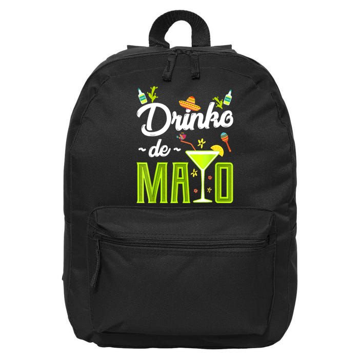 Cinco De Mayo Drinko De Mayo Fiesta Mexican Party 16 in Basic Backpack