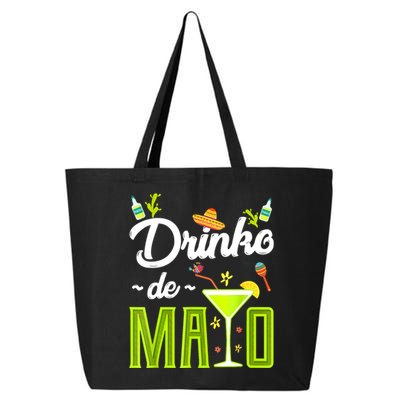 Cinco De Mayo Drinko De Mayo Fiesta Mexican Party 25L Jumbo Tote