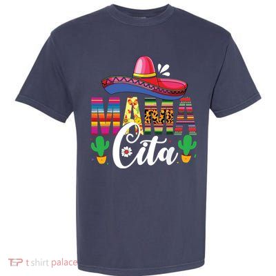 Cinco De Mayo Mamacita Flower Mama Cita Mexican Gift Garment-Dyed Heavyweight T-Shirt