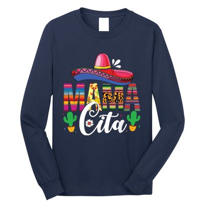 Cinco De Mayo Mamacita Flower Mama Cita Mexican Gift Long Sleeve Shirt