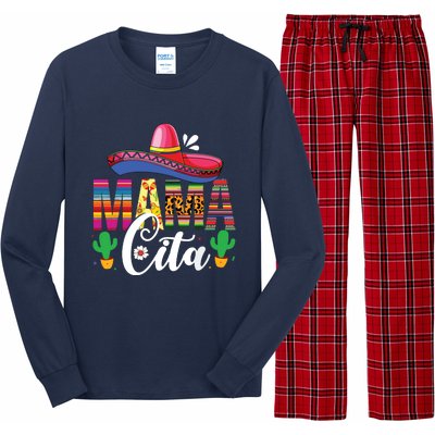 Cinco De Mayo Mamacita Flower Mama Cita Mexican Gift Long Sleeve Pajama Set