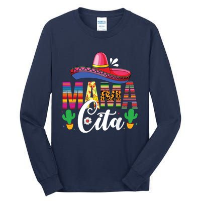 Cinco De Mayo Mamacita Flower Mama Cita Mexican Gift Tall Long Sleeve T-Shirt