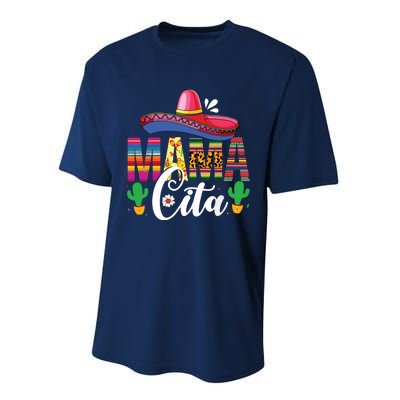 Cinco De Mayo Mamacita Flower Mama Cita Mexican Gift Performance Sprint T-Shirt