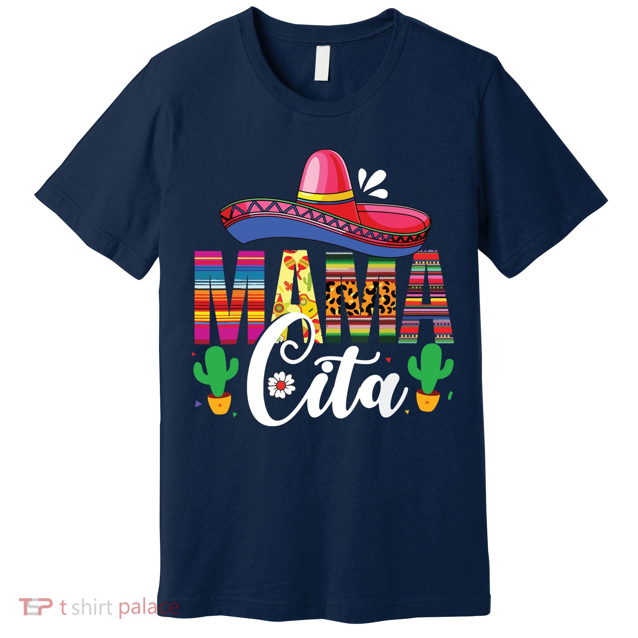 Cinco De Mayo Mamacita Flower Mama Cita Mexican Gift Premium T-Shirt