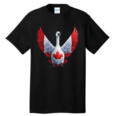 Canada Day Maple Leaf Bird Design Tall T-Shirt