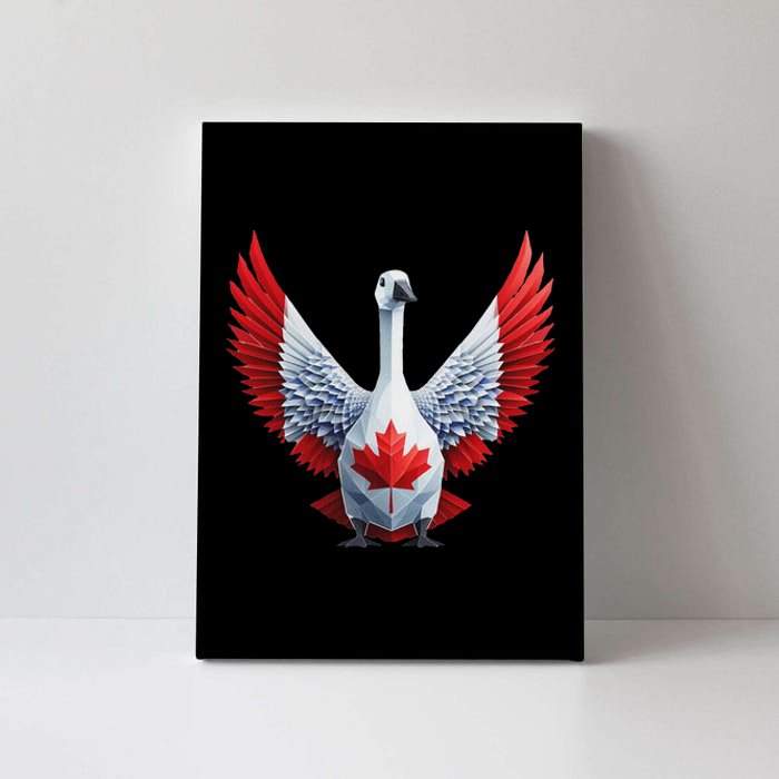 Canada Day Maple Leaf Bird Design Canvas