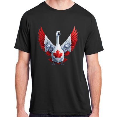 Canada Day Maple Leaf Bird Design Adult ChromaSoft Performance T-Shirt