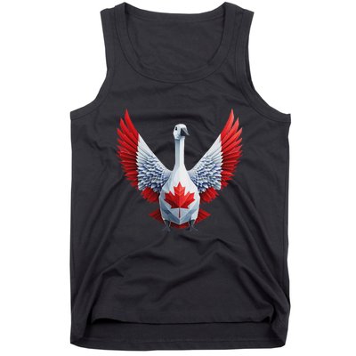 Canada Day Maple Leaf Bird Design Tank Top