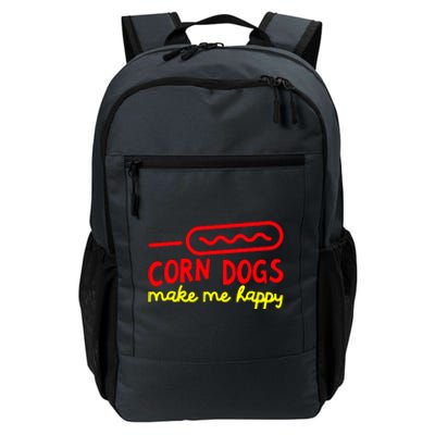 Corn Dogs Make Me Happy Daily Commute Backpack