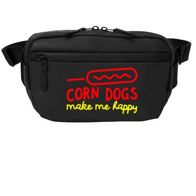 Corn Dogs Make Me Happy Crossbody Pack