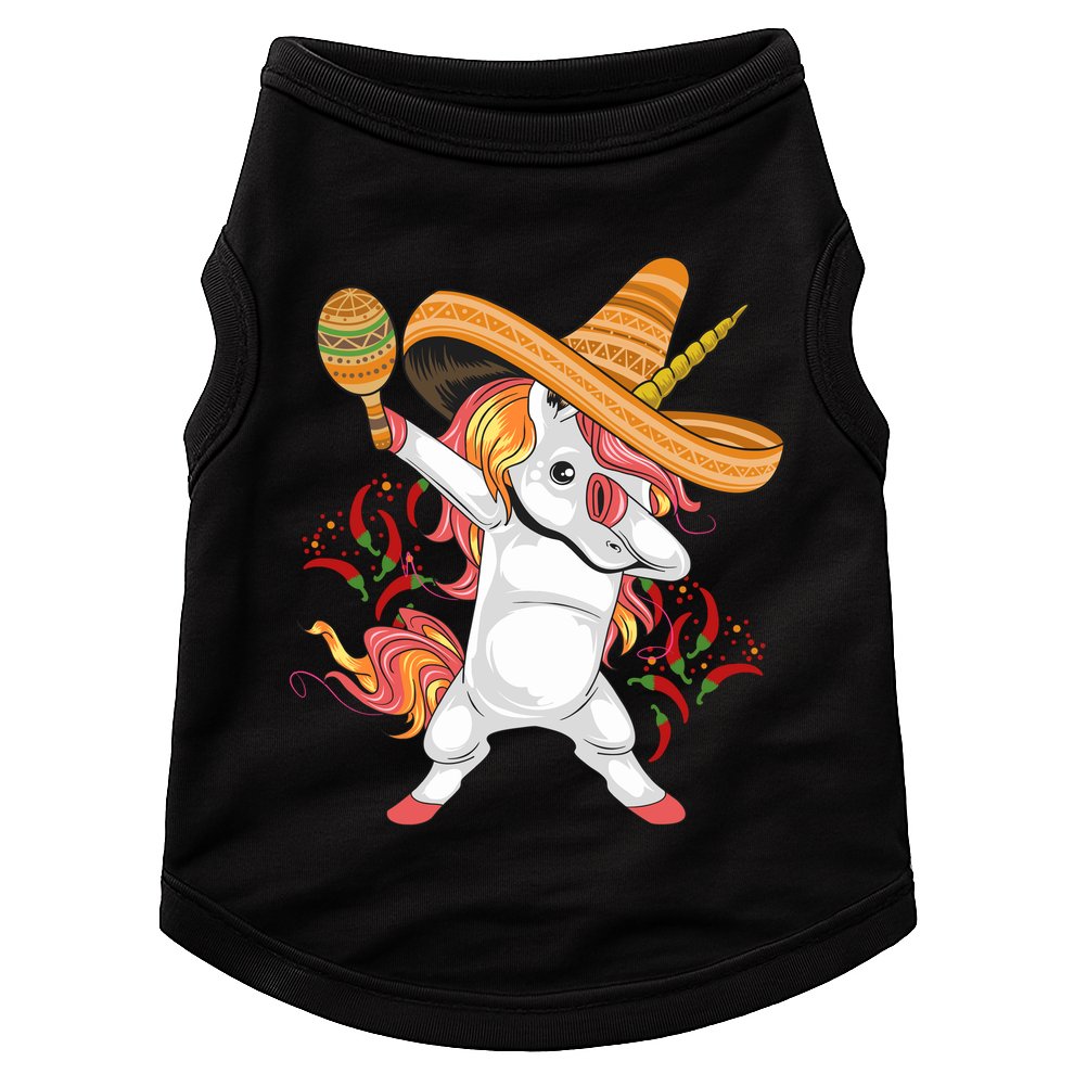 Cinco De Mayo Unicorn Fiesta Doggie Tank