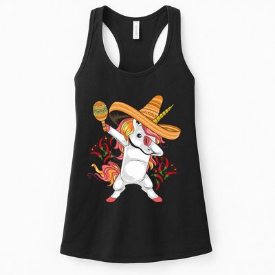 Cinco De Mayo Unicorn Fiesta Womens Tank Top
