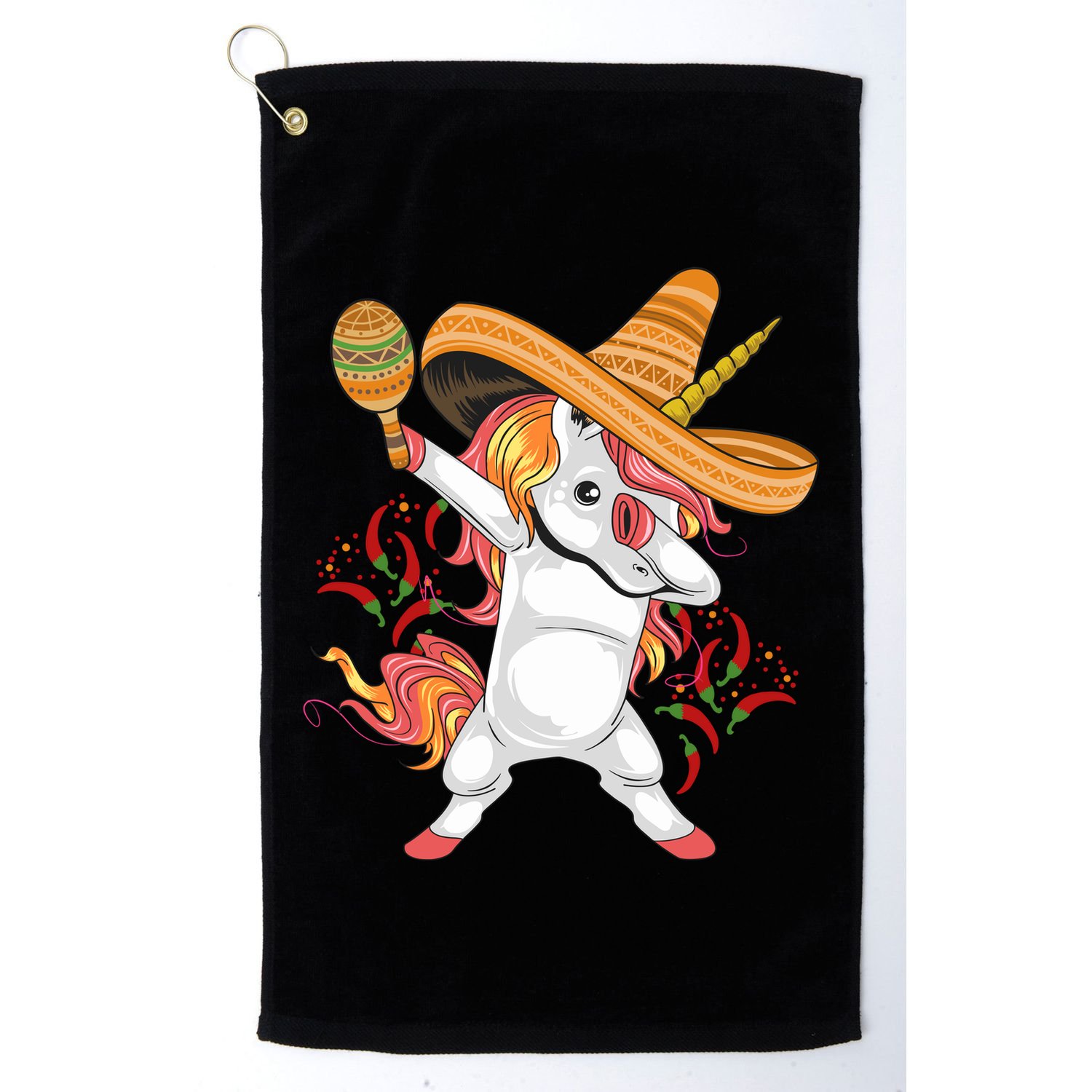 Cinco De Mayo Unicorn Fiesta Golf Towel