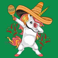 Cinco De Mayo Unicorn Fiesta Magnet