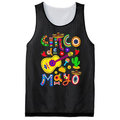 Cinco De Mayo Mexican Fiesta 5 De Mayo Mesh Reversible Basketball Jersey Tank