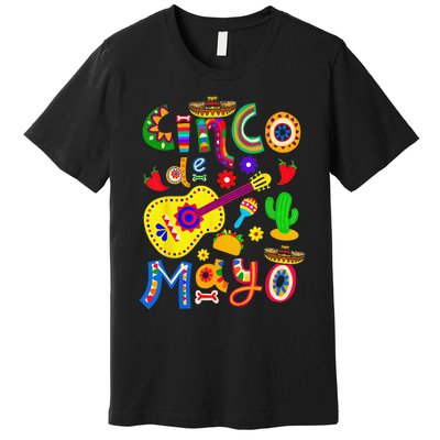 Cinco De Mayo Mexican Fiesta 5 De Mayo Premium T-Shirt