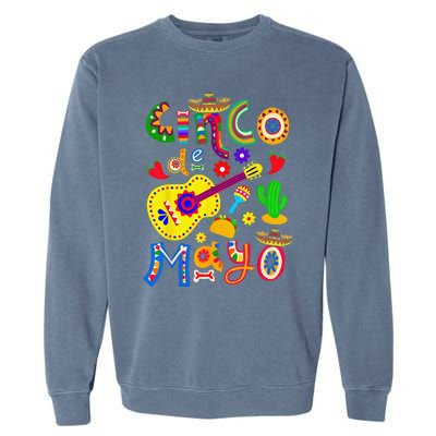 Cinco De Mayo Mexican Fiesta 5 De Mayo Garment-Dyed Sweatshirt