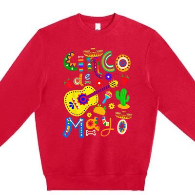 Cinco De Mayo Mexican Fiesta 5 De Mayo Premium Crewneck Sweatshirt