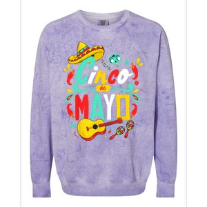 Cinco De Mayo Mexican Fiesta 5 De Mayo Women Men Gift Colorblast Crewneck Sweatshirt