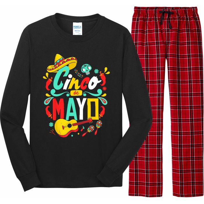 Cinco De Mayo Mexican Fiesta 5 De Mayo Women Men Gift Long Sleeve Pajama Set