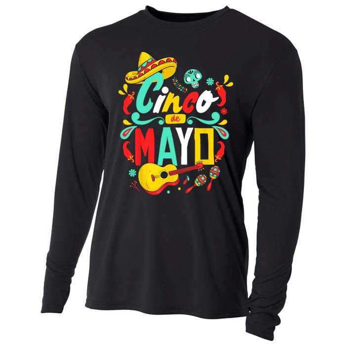 Cinco De Mayo Mexican Fiesta 5 De Mayo Women Men Gift Cooling Performance Long Sleeve Crew