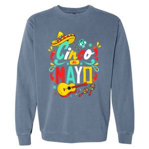 Cinco De Mayo Mexican Fiesta 5 De Mayo Women Men Gift Garment-Dyed Sweatshirt