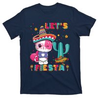 Cinco De Mayo Meow Lets Fiesta Mexican Cactus Cute Cat T-Shirt