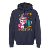 Cinco De Mayo Meow Lets Fiesta Mexican Cactus Cute Cat Premium Hoodie