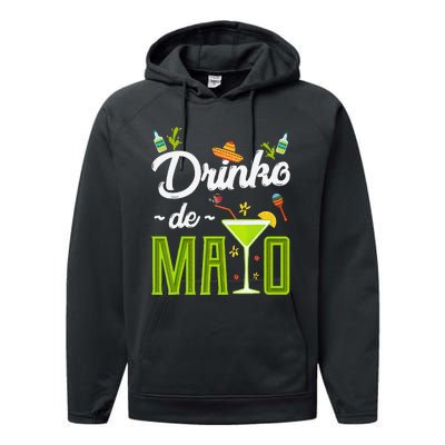 Cinco De Mayo Drinko De Mayo Fiesta Mexican Party Gift Performance Fleece Hoodie