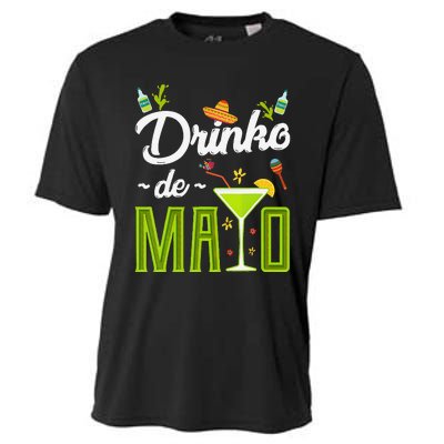 Cinco De Mayo Drinko De Mayo Fiesta Mexican Party Gift Cooling Performance Crew T-Shirt