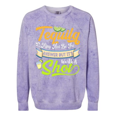 Cinco De Mayo Tequila Celebration Colorblast Crewneck Sweatshirt