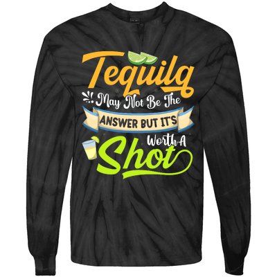 Cinco De Mayo Tequila Celebration Tie-Dye Long Sleeve Shirt