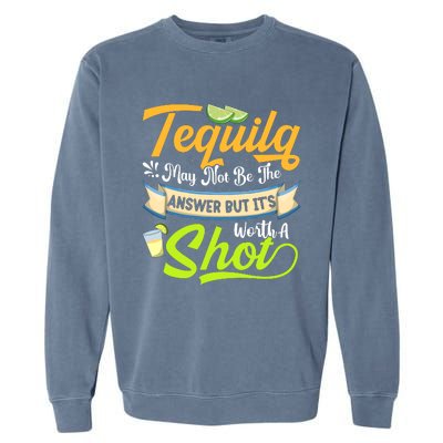 Cinco De Mayo Tequila Celebration Garment-Dyed Sweatshirt