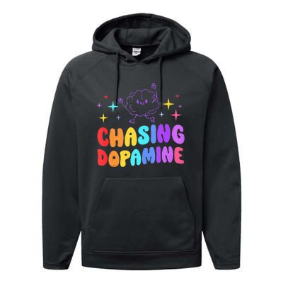 Chasing Dopamine Mental Health Aesthetic Performance Fleece Hoodie