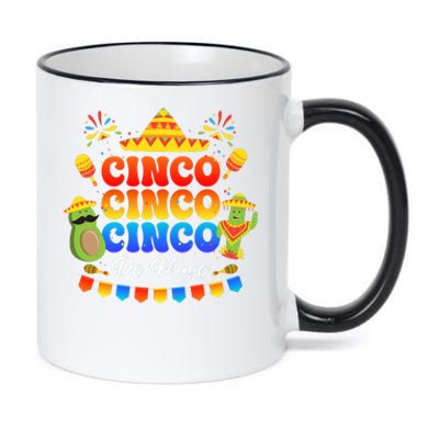 Cinco De Mayo Celebration Apparel 11oz Black Color Changing Mug