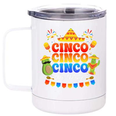 Cinco De Mayo Celebration Apparel 12 oz Stainless Steel Tumbler Cup