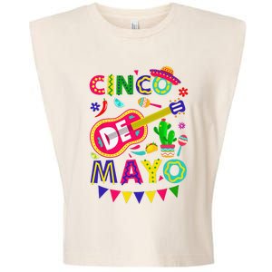 Cinco De Mayo Mexican Fiesta 5 De Mayo Funny Cinco de Mayo Garment-Dyed Women's Muscle Tee