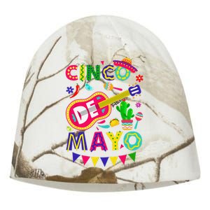 Cinco De Mayo Mexican Fiesta 5 De Mayo Funny Cinco de Mayo Kati - Camo Knit Beanie