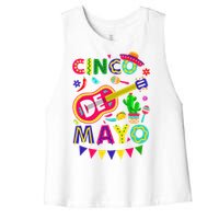 Cinco De Mayo Mexican Fiesta 5 De Mayo Funny Cinco de Mayo Women's Racerback Cropped Tank